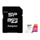 SILICON POWER ELITE MICROSDXC UHS-I 128GB CARD WITH ADAPTER CLASS 10 U1 V10 A1 FULL HD VIDEO - UP TO 100MB/S READ SPEED