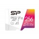 SILICON POWER ELITE SERIES MICROSDXC UHS-I MICRO SD CARD WITH ADAPTER, UP TO 100MB/S READ, C10 U1 V10 A1 FULL HD MICROSD MEMORY CARD - 256GB