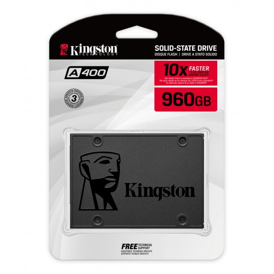 KINGSTON 960GB A400 SATA 3 2.5" INTERNAL SSD - HDD REPLACEMENT FOR INCREASE PERFORMANCE