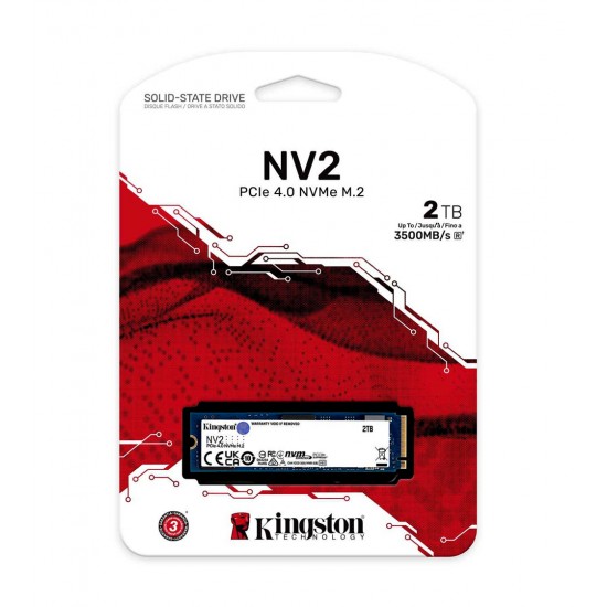 KINGSTON NV2 2TB M.2 2280 NVME PCIE 4.0 INTERNAL SSD UP TO 3500 MB/S