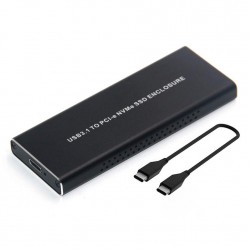 NVME ENCLOSURE PCIE M.2 2280 SSD BOX TYPE-C TO TYPE C USB 3.1 NVME SOLID STATE HARD DISK CASE