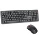 LENOVO THINKPLUS KM125PRO COMPACT 2.4G WITH 1600DPI ERGONOMIC MINI WIRELESS KEYBOARD AND MOUSE COMBO SET - BLACK