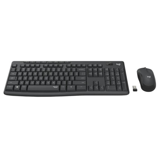 LOGITECH MK295 FULL SIZE INNOVATIVE SILENTTOUCH TECHNOLOGY COMPACT AMBIDEXTROUS MOUSE 2.4GHZ WIRELESS KEYBOARD MOUSE COMBO – GRAPHITE