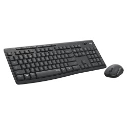 LOGITECH MK295 FULL SIZE INNOVATIVE SILENTTOUCH TECHNOLOGY COMPACT AMBIDEXTROUS MOUSE 2.4GHZ WIRELESS KEYBOARD MOUSE COMBO – GRAPHITE
