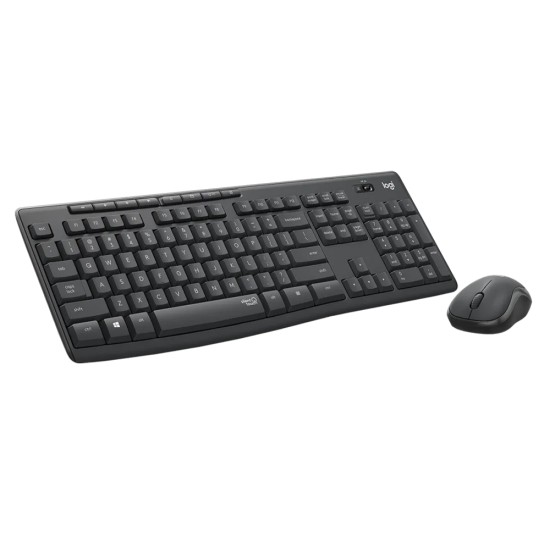LOGITECH MK295 FULL SIZE INNOVATIVE SILENTTOUCH TECHNOLOGY COMPACT AMBIDEXTROUS MOUSE 2.4GHZ WIRELESS KEYBOARD MOUSE COMBO – GRAPHITE