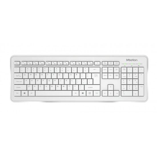 MEETION C4120 LITTLE 2.4GHZ WIRELESS KEYBOARD AND MOUSE COMBO KIT- WHITE