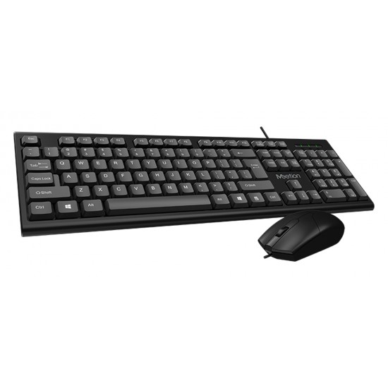 MEETION MT-C100 USB WIRED KEYBOARD AND MOUSE COMBO KIT FOR COMPUTER - BLACK