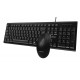 MEETION MT-C100 USB WIRED KEYBOARD AND MOUSE COMBO KIT FOR COMPUTER - BLACK