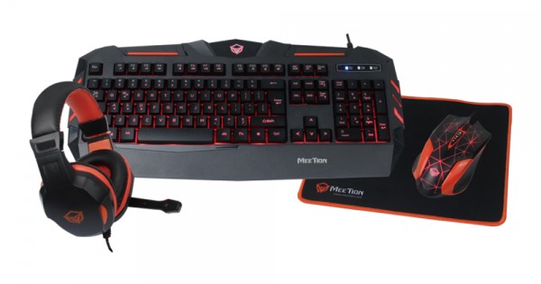 MEETION C500 BACKLIT GAMING COMBO KITS 4 IN 1 (KEYBOARD - MOUSE ...