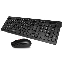PROMATE 2IN1 PROCOMBO-12 SLEEK PROFILE FULL SIZE 2.4 GHZ WIRELESS KEYBOARD AND MOUSE - AR 