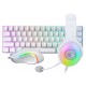 REDRAGON S129W 3IN1 GAMING COMBO M607 GRIFFIN MOUSE, K630 DRAGONBORN 60% MECHANICAL KEYBOARD AND H350 PANDORA 2 HEADSET - WHITE 