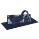 SADES SA-D20 ALL IN ONE SET POLAR PETTERN HEADSET 102 KEYS KEYBOARD 7200 CPI MOUSE XL MOUSEPAD 4-IN-1 GAMING COMBO - OBSIDIAN ARSENAL