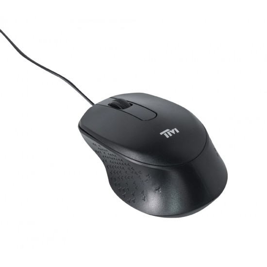 TWISTED MINDS K12 KAVARA SERIES 2IN1 ENGLISH ARABIC LAYOUT LIGHTWEIGHT PLUG AND PLAY WIRED KEYBOARD AND MOUSE COMBO DUAL - BLACK