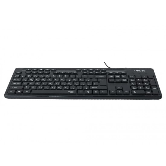 TWISTED MINDS K19 KAVARA SERIES 2IN1 ENGLISH ARABIC LAYOUT LIGHTWEIGHT PLUG AND PLAY WIRED KEYBOARD AND MOUSE COMBO DUAL - BLACK