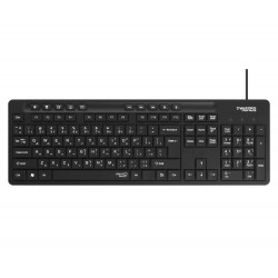 TWISTED MINDS K19 KAVARA SERIES 2IN1 ENGLISH ARABIC LAYOUT LIGHTWEIGHT PLUG AND PLAY WIRED KEYBOARD AND MOUSE COMBO DUAL - BLACK