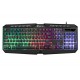 XTRIKE CMX-410 4-IN-1 RAINBOW BACKLIT 114-KEY KEYBOARD 7200 DPI PROGRAMMABLE RGB MOUSE 50MM OVER-EAR HEADSET & ANTI-SKID MOUSE PAD GAMING BUNDLE - BLACK