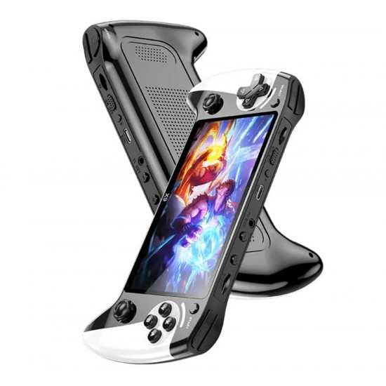 BLACKHAWK X9 8GB STORAGE & 2 WIRELESS CONTROLLERS WITH 5.5-INCH DISPLAY PORTABLE RETRO HANDHELD GAME CONSOLE - BLACK/WHITE