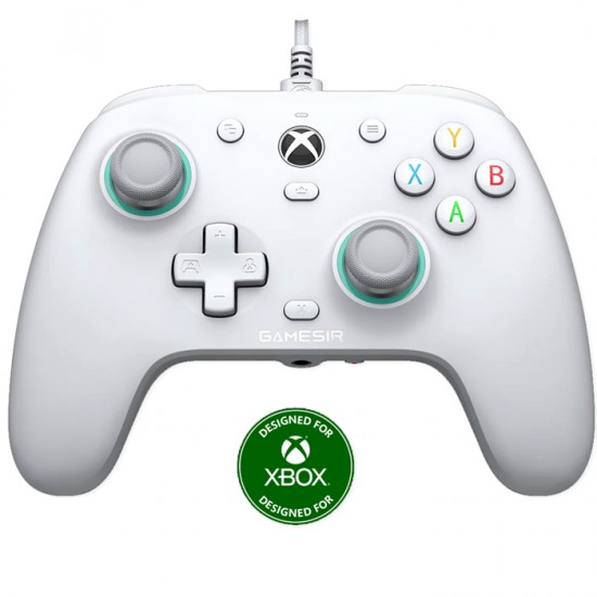 GAMESIR G7 SE WIRED CONTROLLER WITH HALL EFFECT STICKS INCLUDES GAME PASS 1MONTH FOR XBOX AND PC - WHITE