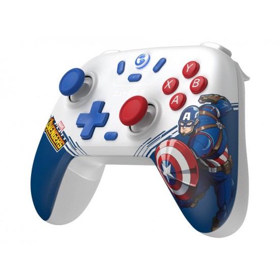 GAMESIR T4N LITE CA NOVA LITE  HAAL EFFECT MULTI-PLATFORM MARVEL'S WIRELESS GAMING CONTROLLER - CAPTAIN AMERICA VERSION