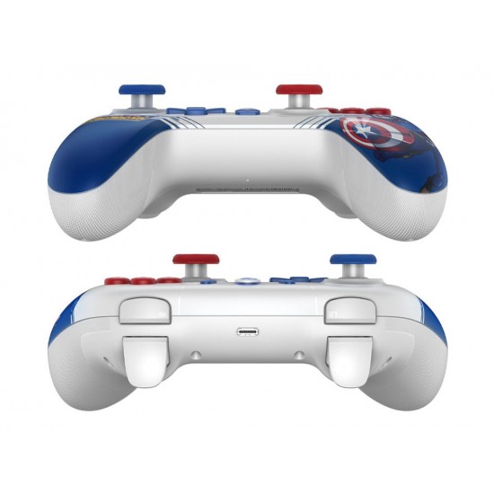 GAMESIR T4N LITE CA NOVA LITE  HAAL EFFECT MULTI-PLATFORM MARVEL'S WIRELESS GAMING CONTROLLER - CAPTAIN AMERICA VERSION