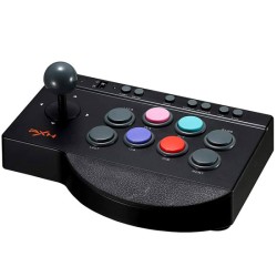 PXN 0082 ARCADE FIGHT STICK , FIGHTING JOYSTICK CONTROLLER PC STREET FIGHTER ARCADE GAME USB CABLE FOR PS3,PS4,XBOX ONE,SWITCH,WINDOW PC 