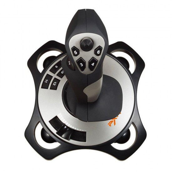 PXN 2113 FLIGHT JOYSTICK CONTROLS WITH VIBRATION FUNCTION AND THROTTLE WIRED FLIGHT STICK FOR PC