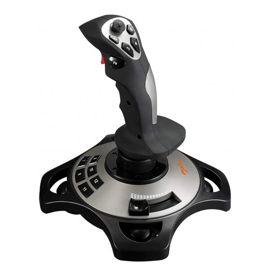 PXN 2113 FLIGHT JOYSTICK CONTROLS WITH VIBRATION FUNCTION AND THROTTLE WIRED FLIGHT STICK FOR PC