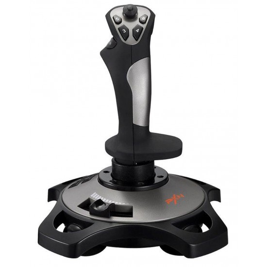 PXN 2113 FLIGHT JOYSTICK CONTROLS WITH VIBRATION FUNCTION AND THROTTLE WIRED FLIGHT STICK FOR PC