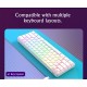 AJAZZ FROSTED DOUBLE LAYER PBT PUDDING KEYCAPS 108 KEYS FOR MECHANICAL KEYBOARD - WHITE 