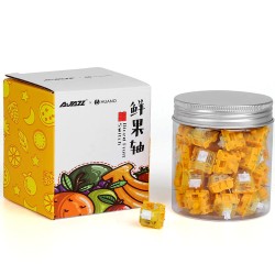 AJAZZ X HUANO DICED FRUIT MECHANICAL KEYBOARD SWITCH TACTILE 45+1 PIECES FOR KEYBOARD DIY - BANANA 