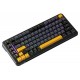 ATTACK SHARK M86 TRI MODE 75% PBT KEYCAP HOT SWAPPABLE BLUEBERRY SWITCH PROGRAMMABLE RGB SOUTH FACING LED 4000MAH BATTERY MAC WIN COMPATIBLE WIRELESS MECHANICAL GAMING KEYBOARD - STAR BLACK