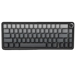 ATTACK SHARK X66 WITH KNOB TRI MODE USB-C BT5.0 2.4G GASKET MOUNTED 60% RGB SIDE PRINTED PBT KEYCAP HOT SWAPPABLE STRAWBERRY SWITCH WIRELESS MECHANICAL GAMING KEYBOARD - MOONLIGHT NIGHT