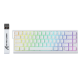 ATTACK SHARK CONTOURS X68 HE MAGNETIC RAPID TRIGGER MECHANICAL 60% WIRED TKL ADJUSTABLE HALL EFFECT MAGNETIC SWITCH CUSTOMIZABLE ACTUATION 8KHZ  RGB GAMING KEYBOARD - WHITE