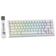 ATTACK SHARK CONTOURS X68 HE MAGNETIC RAPID TRIGGER MECHANICAL 60% WIRED TKL ADJUSTABLE HALL EFFECT MAGNETIC SWITCH CUSTOMIZABLE ACTUATION 8KHZ  RGB GAMING KEYBOARD - WHITE
