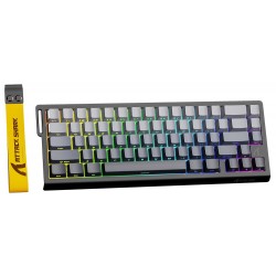 ATTACK SHARK X68 HE RAPID TRIGGER MECHANICAL 60% WIRED TKL ADJUSTABLE HALL EFFECT MAGNETIC SWITCH CUSTOMIZABLE ACTUATION 8KHZ  RGB GAMING KEYBOARD - MOONLIT NIGHT