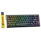 ATTACK SHARK X68 PRO HE 8000HZ RAPID TRIGGER MAGNETIC TRI-MODE WITH COILED CABLE RGB ALUMINUM GAMING KEYBOARD – BLACK CONTOUR LINE