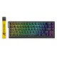 ATTACK SHARK X68 PRO HE 8000HZ RAPID TRIGGER MAGNETIC TRI-MODE WITH COILED CABLE RGB ALUMINUM GAMING KEYBOARD – BLACK CONTOUR LINE