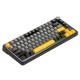 ATTACK SHARK X86 80% ANSI LAYOUT CNC 6063 ALUMINUM GASKET MOUNT FIVE-LAYER FOAM RGB TRIPLE MODE HOT-SWAPPABLE DOUBLE-SHOT PBT FULL ALUMINUM MECHANICAL KEYBOARD- STARRY BLACK