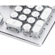 BAJEAL HJK920 MECHANICAL GAMING WIRED KEYBOARD 104 PUNK ROUND KEYCAPS WITH RGB BACKLIGHT - WHITE