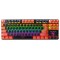 BAJEAL K200 TKL RGB MECHANICAL GAMING KEYBOARD HOT-SWAPPABLE WITH BLUE SWITCHES AND ANTI-GHOSTING - BLACK/ORANGE