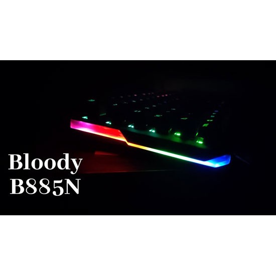 BLOODY B885N LIGHT STRIKE OPTICAL MECHANICAL SWITCH GAMING KEYBOARD