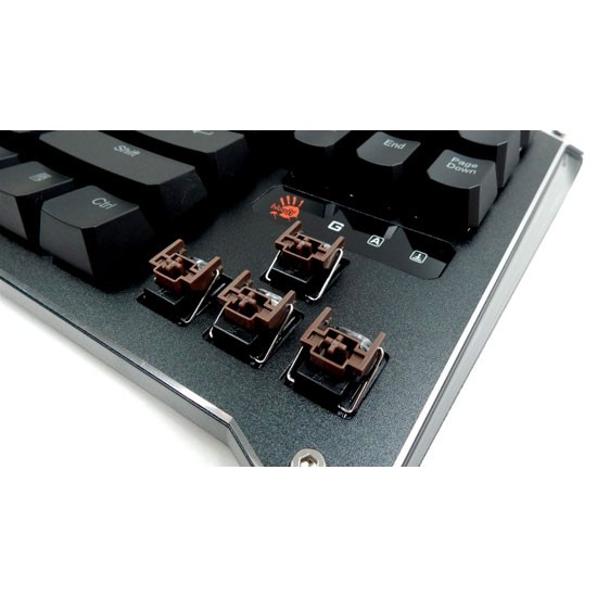 BLOODY ERGONOMIC TENKEYLESS LIGHT STRIKE OPTICAL GAMING KEYBOARD