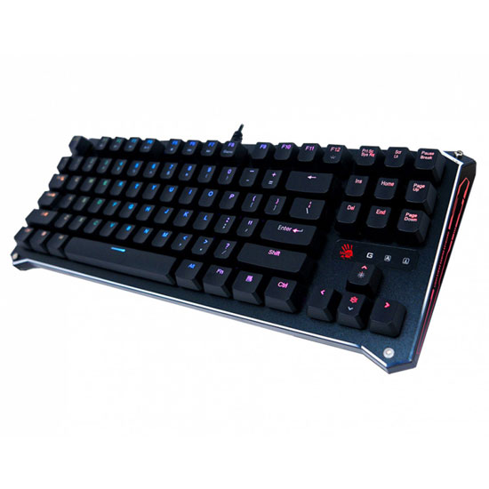 BLOODY ERGONOMIC TENKEYLESS LIGHT STRIKE OPTICAL GAMING KEYBOARD