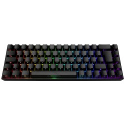 DELTACO DK440R 65% WIRELESS RGB GAMING KEYBOARD KAILH RED SWITCHES UK LAYOUT FRONT LASERED KEYCAPS GAMING KEYBOARD - BLACK