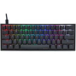 DUCKY ONE 2 MINI SWITCH SEAMLESS DOUBLE SHOT WIRED RGB LED 60% PBT MECHANICAL GAMING KEYBOARD - CHERRY BLUE 