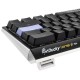 DUCKY ONE 3 CLASSIC BLACK/WHITE MINI 60% BLUE SWITCH CLICKY PBT US ENGLISH MECHANICAL WIRED GAMING KEYBOARD - CHERRY BLUE