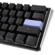 DUCKY ONE 3 CLASSIC BLACK/WHITE MINI 60% BLUE SWITCH CLICKY PBT US ENGLISH MECHANICAL WIRED GAMING KEYBOARD - CHERRY BLUE