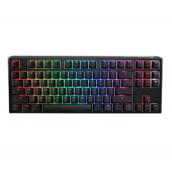 DUCKY ONE 3 CLASSIC BLACK/WHITE RGB TKL 80% RED SWITCH US ENGLISH MECHANICAL GAMING KEYBOARD - CHERRY RED