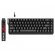 FANTECH ATOM HE68 MK811 MAGNETIC HALL EFFECT 8K POLLING 0.01MM ACCURACY MAGNETIC EMERALD SWITCHES ALUMINUM PLATE GAMING KEYBOARD - BLACK