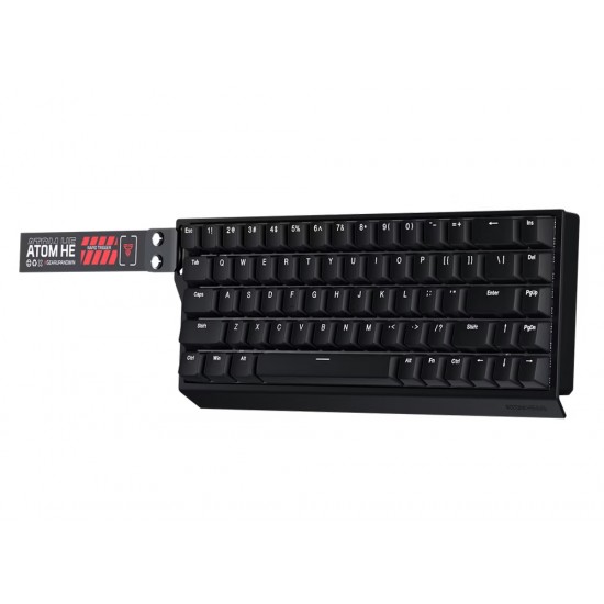 FANTECH ATOM HE68 MK811 MAGNETIC HALL EFFECT 8K POLLING 0.01MM ACCURACY MAGNETIC EMERALD SWITCHES ALUMINUM PLATE GAMING KEYBOARD - BLACK